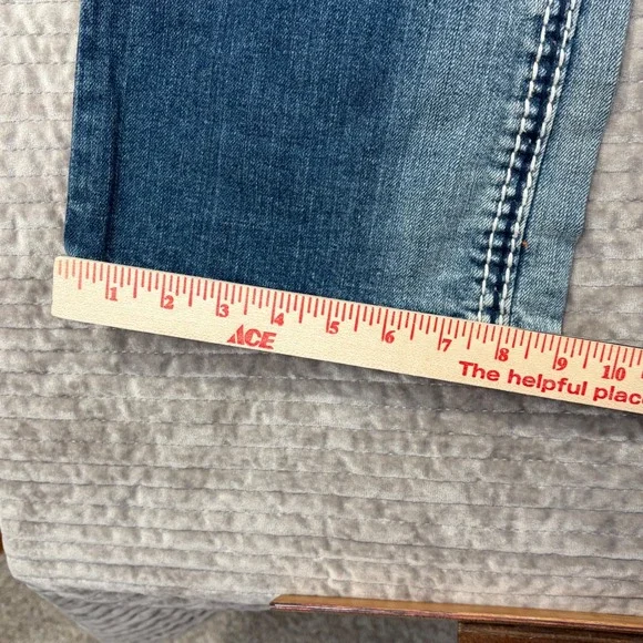 Rock Revival Women's Jeans Liberty EB6 Bootcut Embellished Denim Metal Studs 31